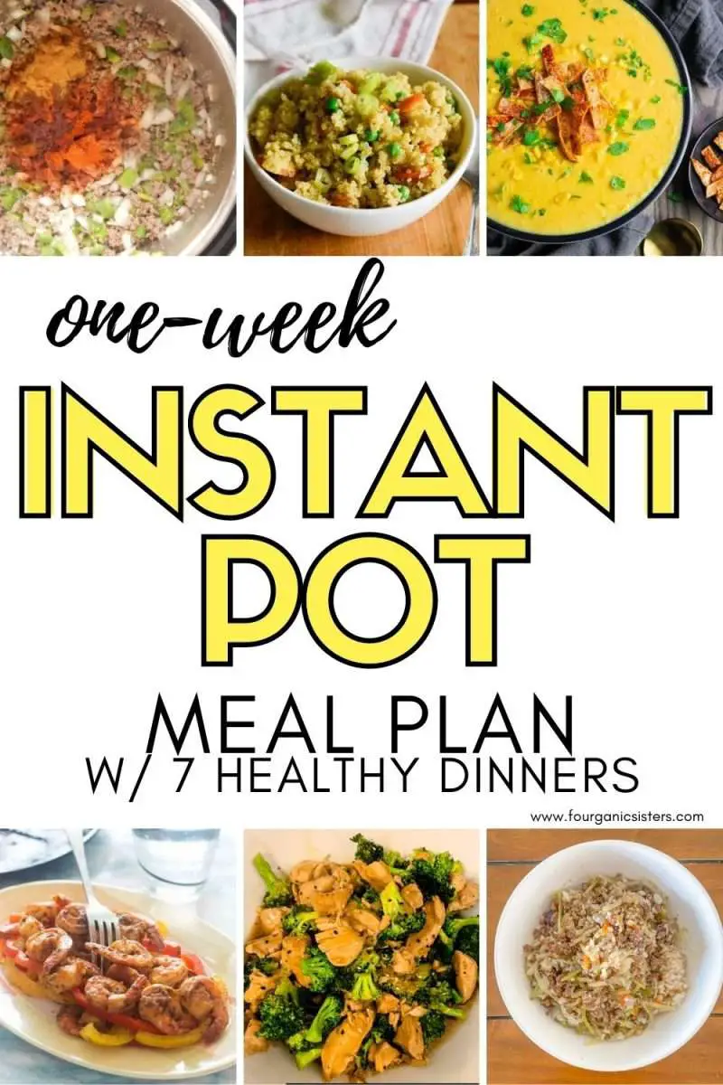 1 Week Instant Pot Meal Plan (with Grocery List)