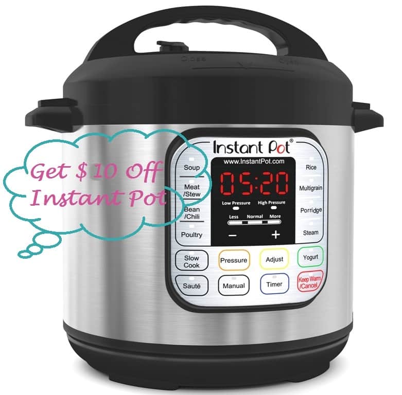 $10 Off Coupon Code For Instant Pot DUO Pressure Cooker From ...