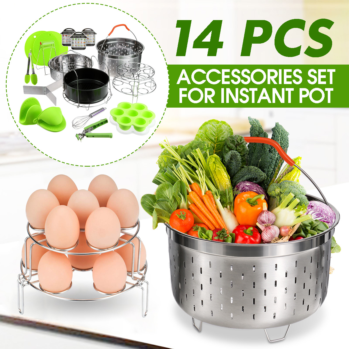 14Pcs Set Accessories for Instant Pressure Cooker Pot Accessory Kit ...
