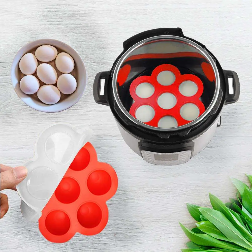 5 Piece Silicone Instant Pot Accessories Set Vegetable Steamer Egg ...