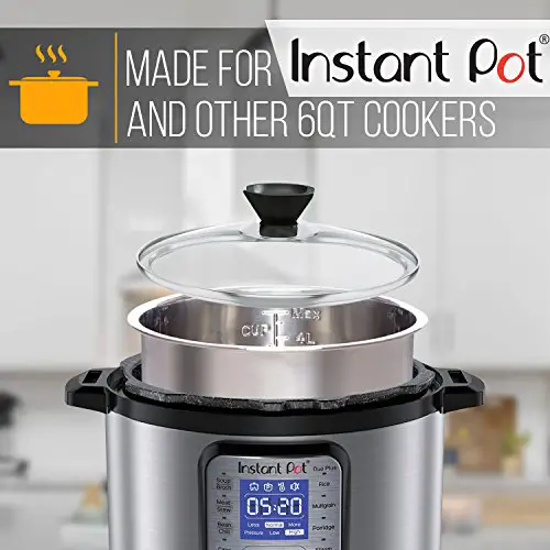 6 Quart Instant Pot Lid  9in Universal Clear Pressure or Slow Cooker ...