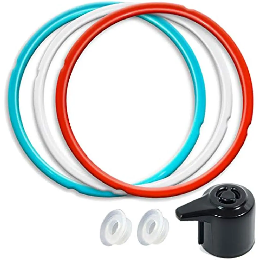 6QT Silicone Sealing Ring 3 Pack Steam Release Valve Compatible Instant ...