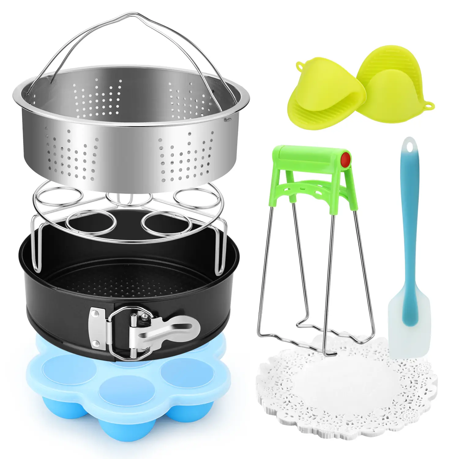8x Instant Pot Accessories Set Steamer Basket for Insta Pressure Cooker ...