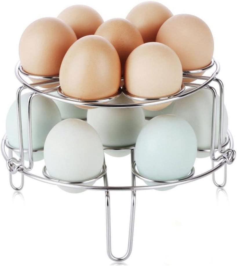 Amazon.com: Sujing 2pcs Stainless Steel Egg Cooker Rack Egg Rack ...