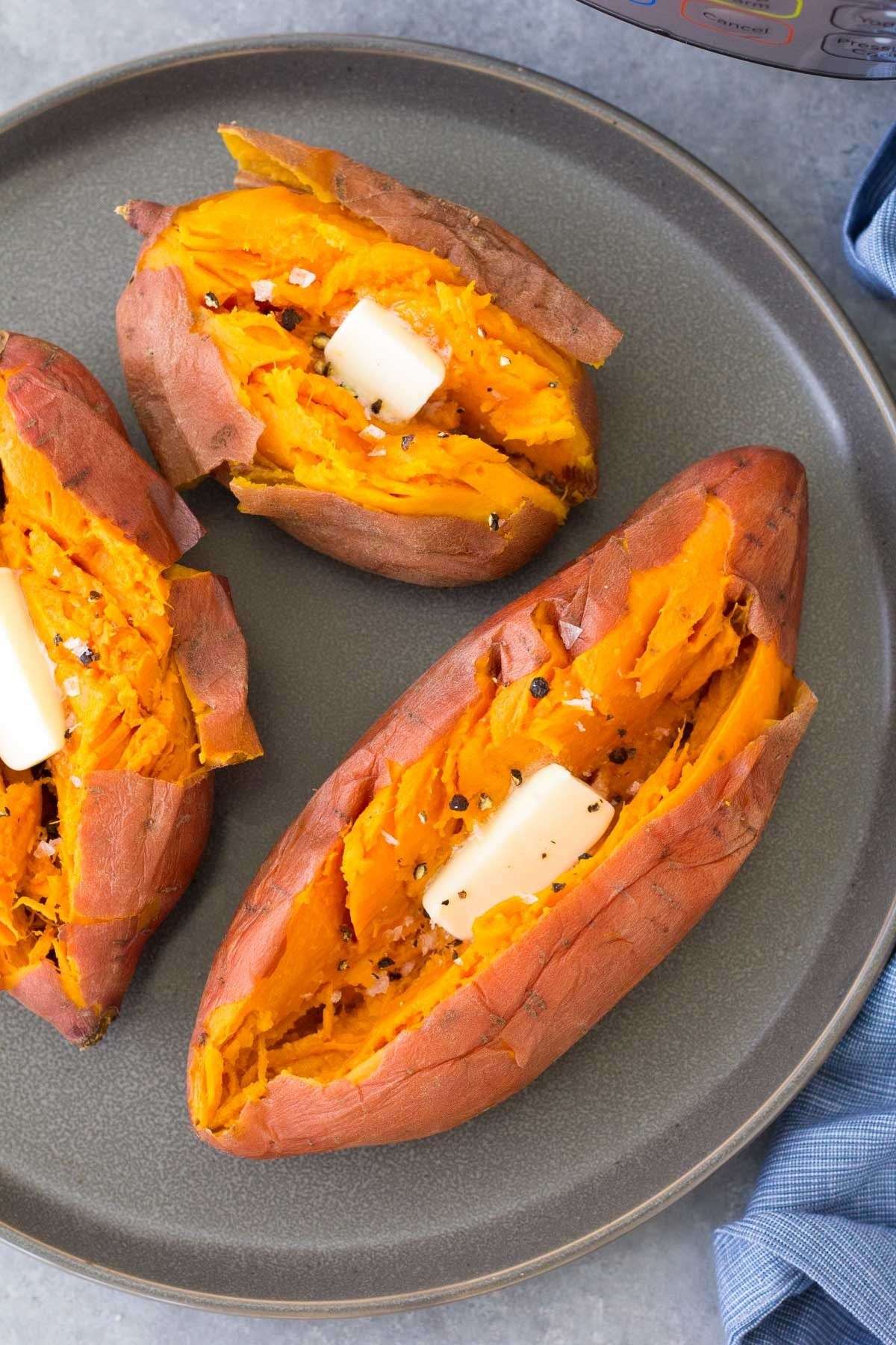 An easy recipe for perfect Instant Pot Sweet Potatoes ...