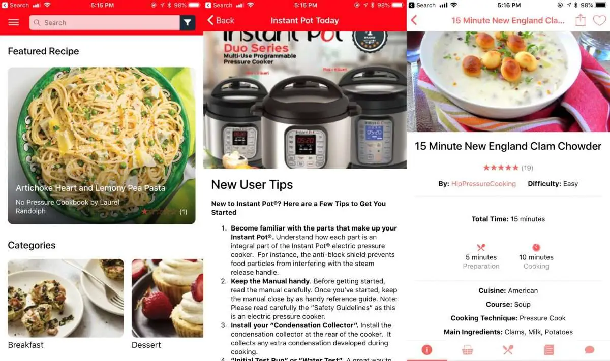 Best recipe apps for cooking with your Instant Pot