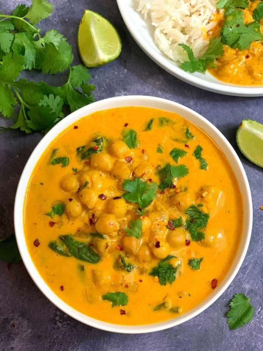 Chickpea Coconut Curry (Instant Pot &  Stove Top)