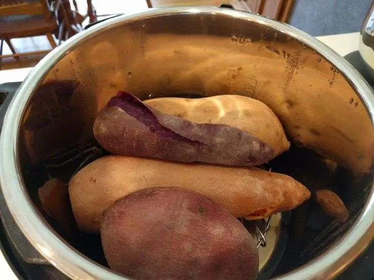 Cooked potatoes in Instant Pot