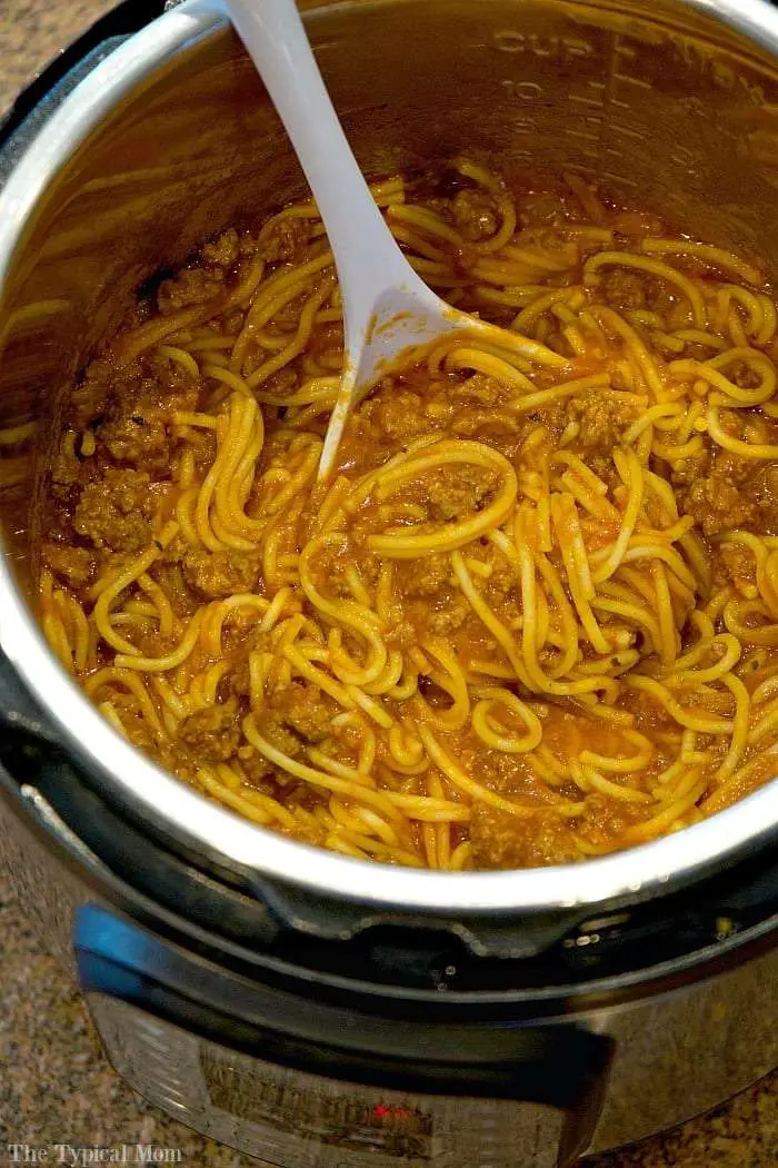 Easy 10 Minute Instant Pot Spaghetti Recipe + Video