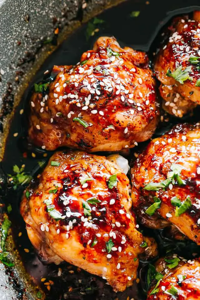Easy Instant Pot Sticky Chicken Thighs Recipe