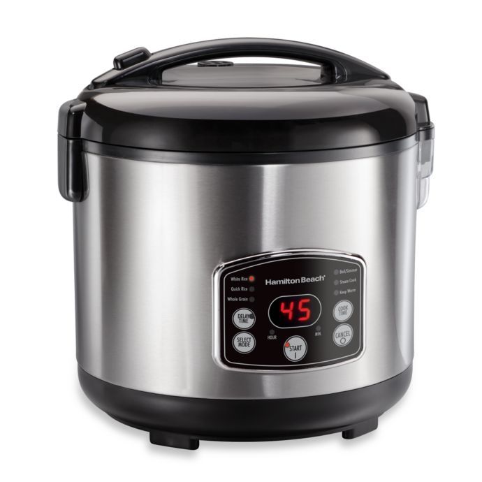 Hamilton Beach Digital Simplicity Rice Cooker And Steamer Bed Bath And ...