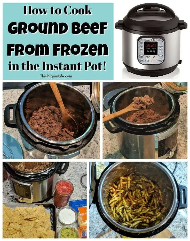 How to Cook Ground Beef from Frozen in the Instant Pot ...