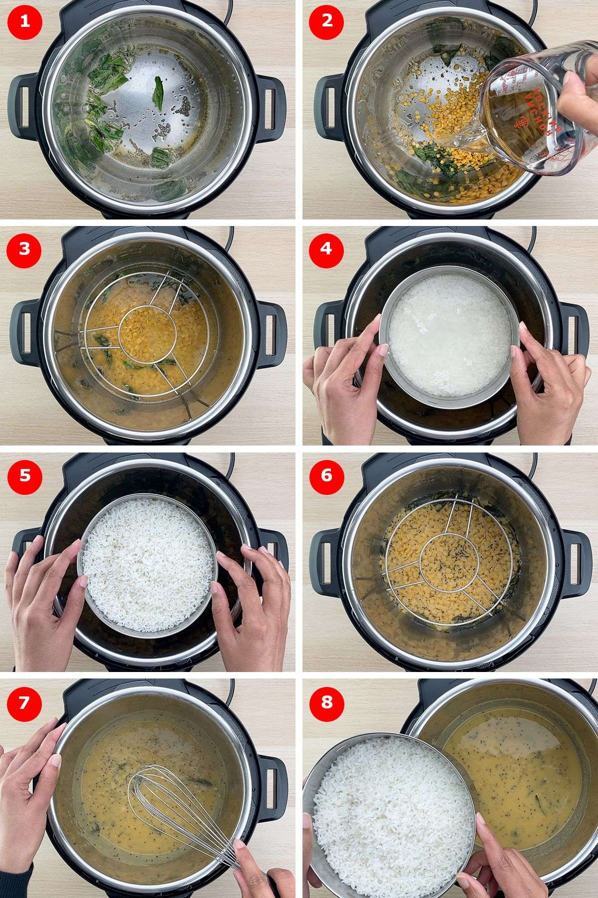 How to Cook Instant Pot Dal and Rice Together (Pot in Pot ...