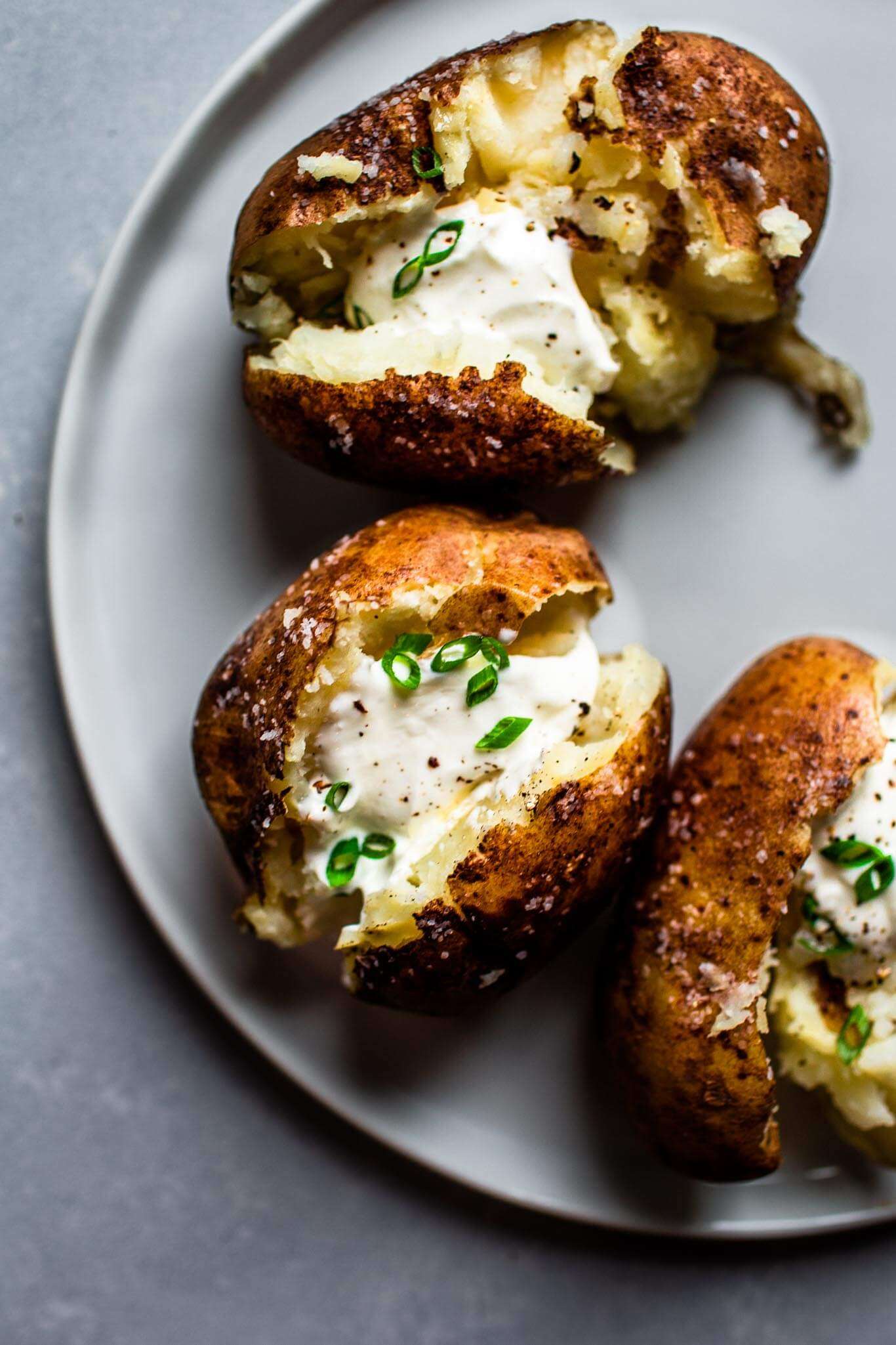Instant Pot Baked Potatoes (with Crispy Skins)