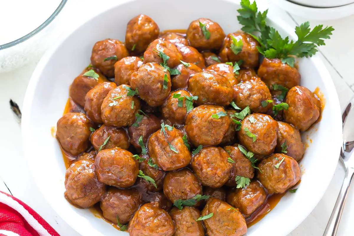 Instant Pot Beer BBQ Meatballs and Rice
