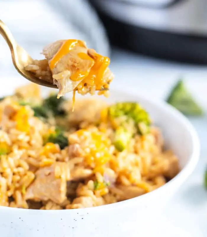 Instant Pot Cheesy Chicken and Rice · The Typical Mom