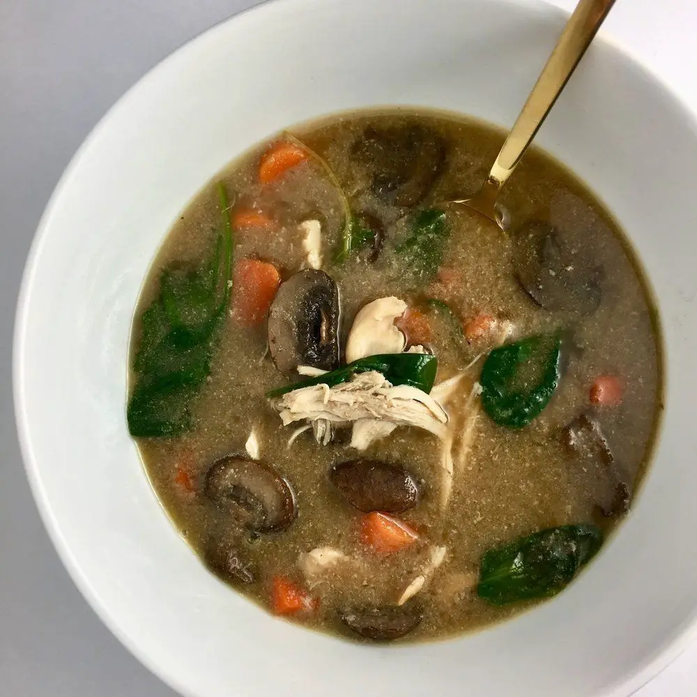 Instant Pot Creamy Chicken and Mushroom Soup  Unrefined Junkie ...