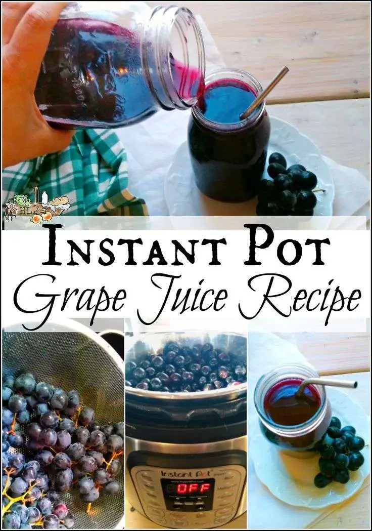 Instant Pot Easy, Low Mess Grape Juice