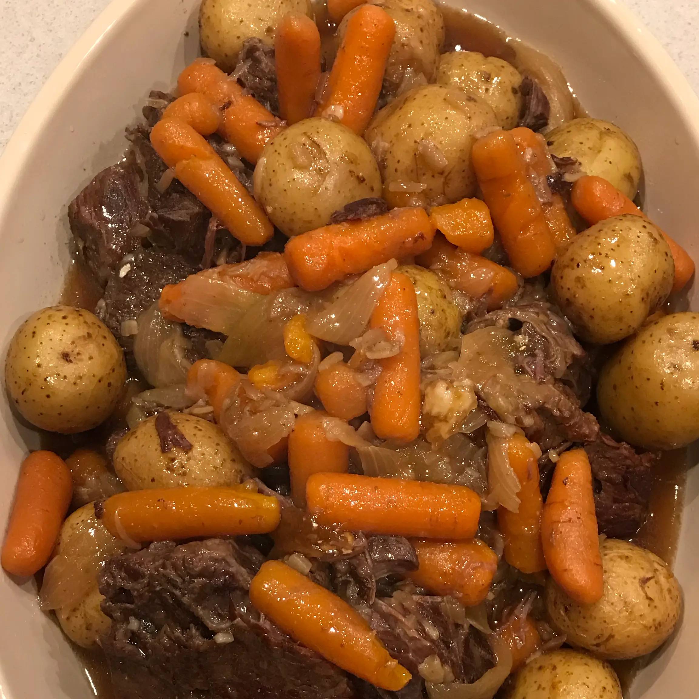 Instant Pot® Pot Roast with Potatoes and Carrots Recipe