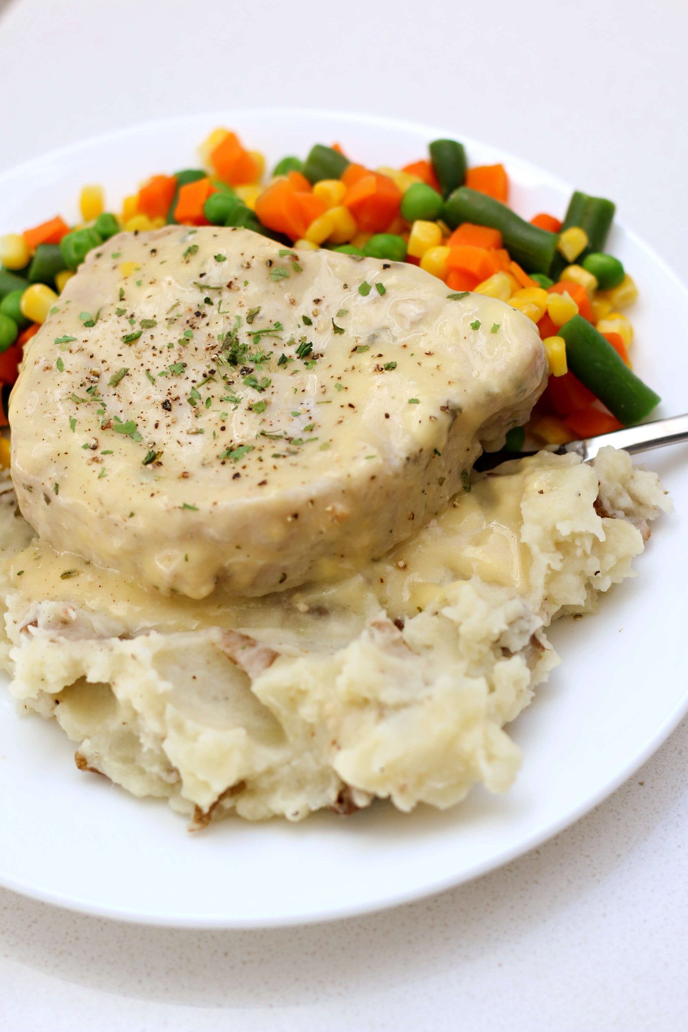 Instant Pot Ranch Pork Chops and Mashed Potatoes