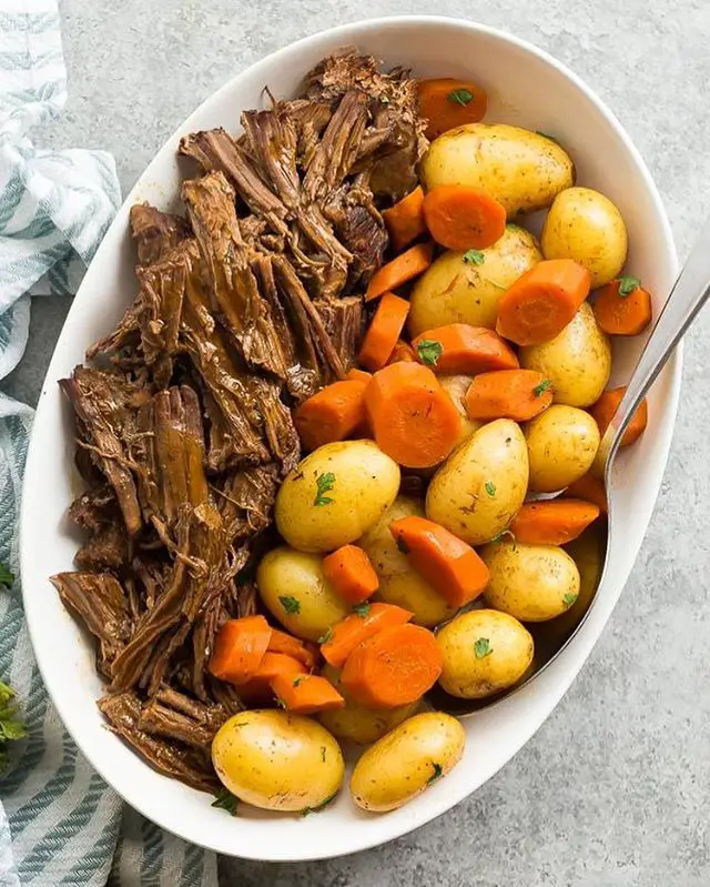 Instant Pot Roast Beef with Potatoes and Carrots by thereciperebel ...