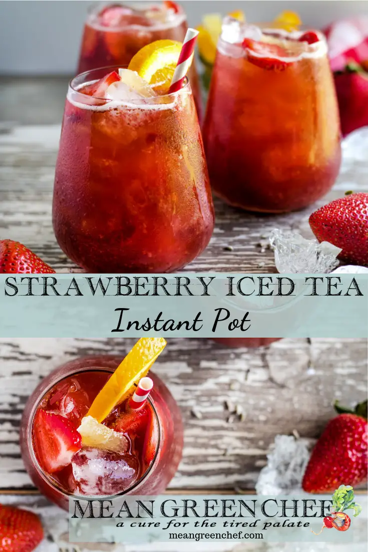 Instant Pot Strawberry Iced Tea #summeralcoholicdrinks ...