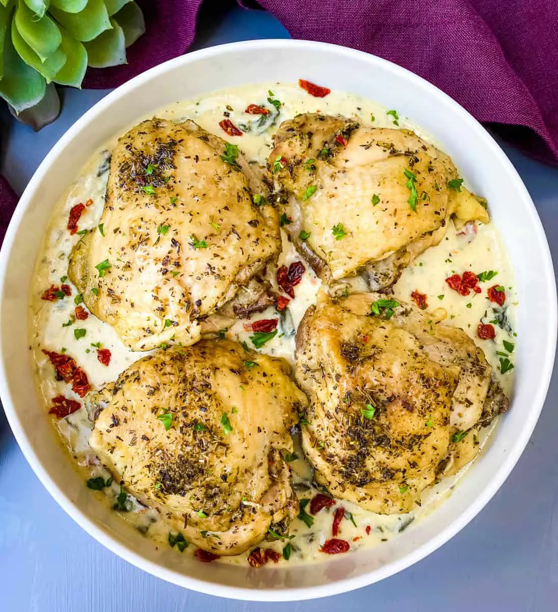 instant pot tuscan chicken thighs