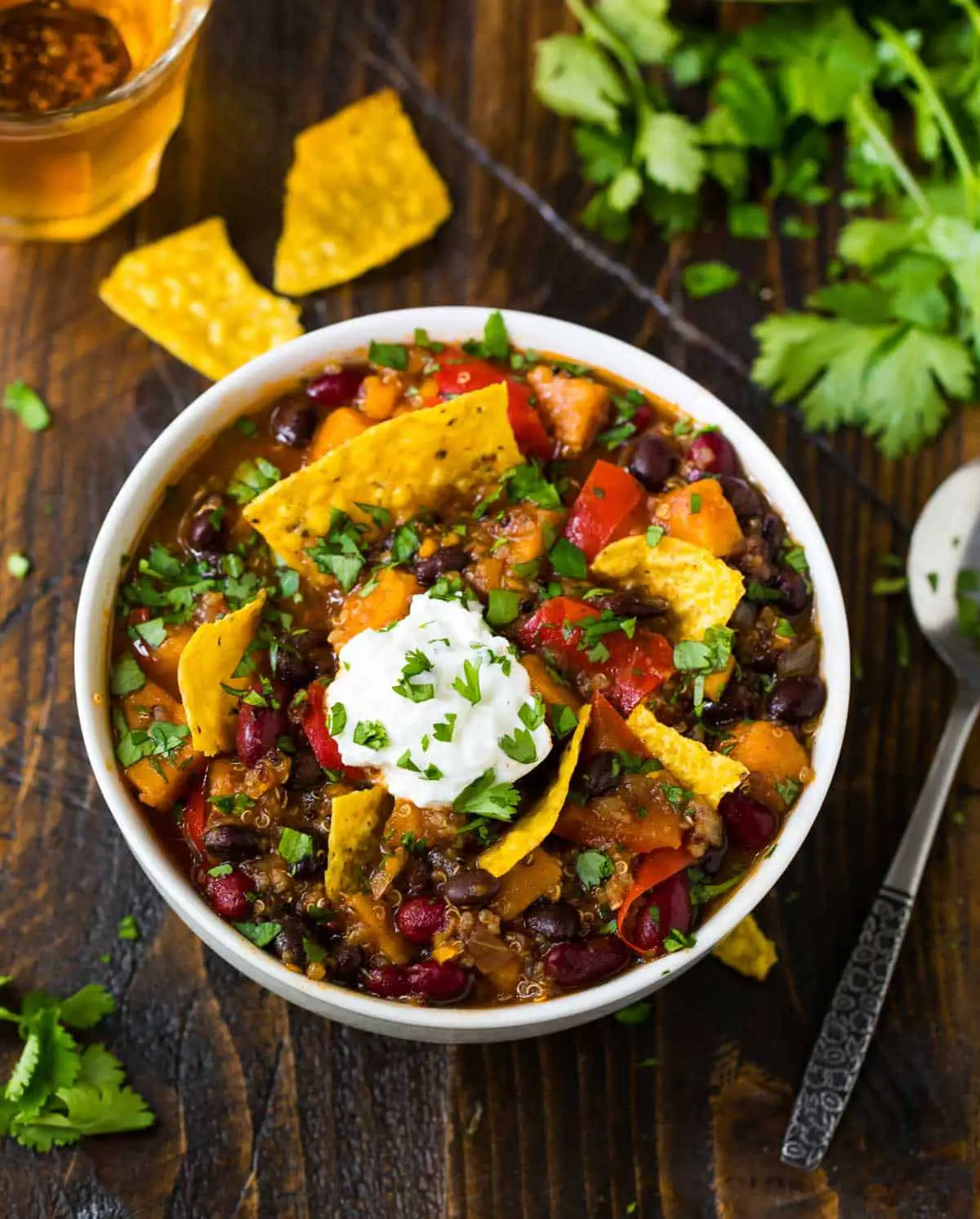 Instant Pot Vegetarian Chili {Healthy and Quick!}