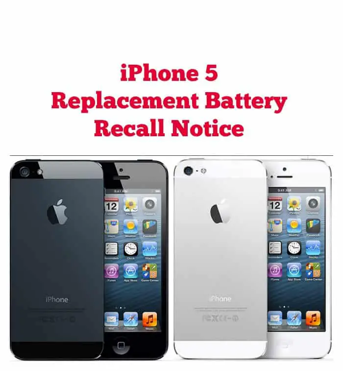 iPhone 5 Battery Replacement Recall Notice