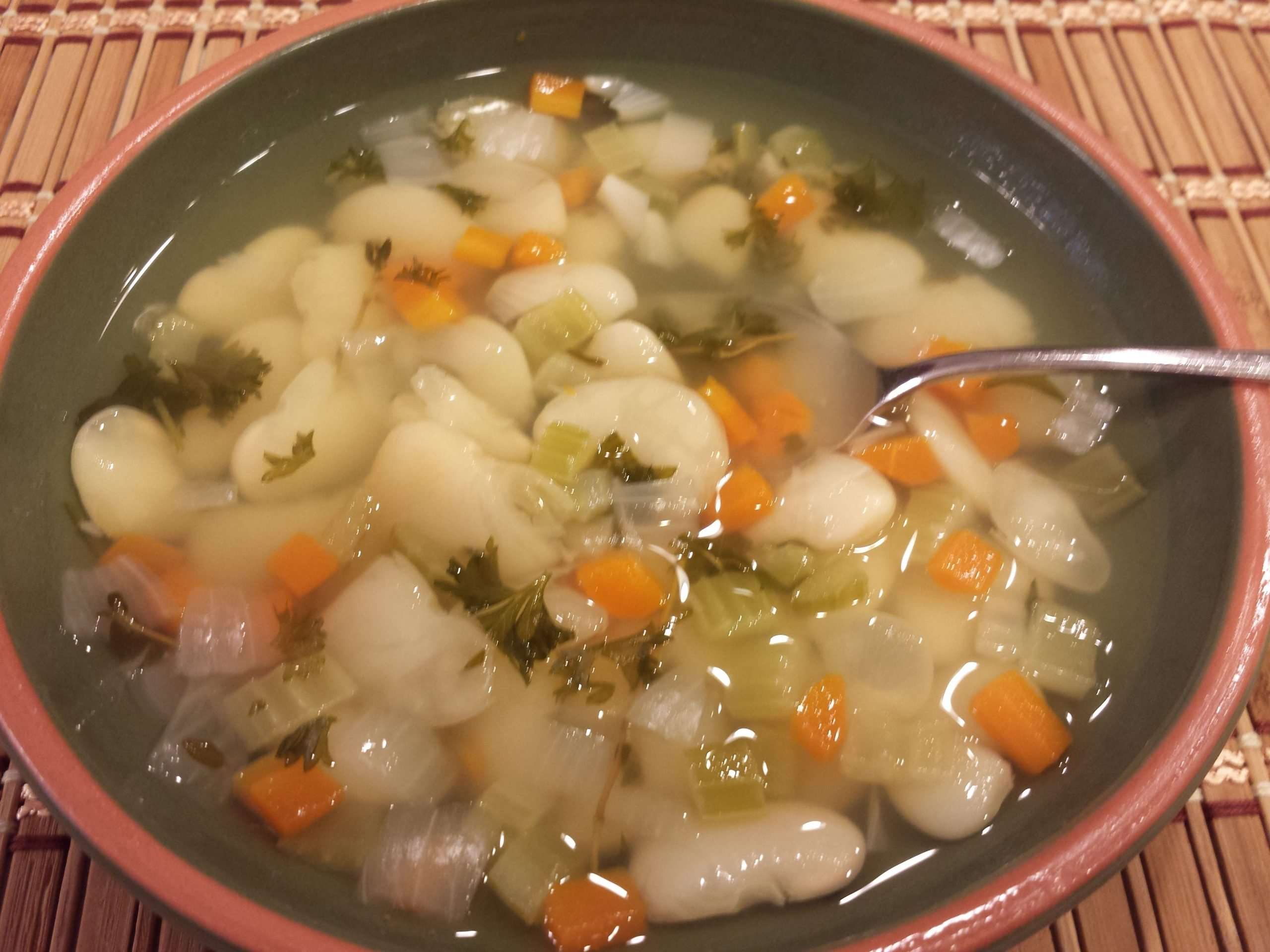 Lima Bean Soup in the Instant Pot