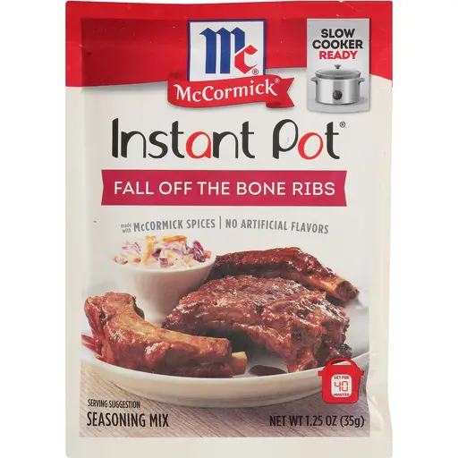 McCormick® Instant Pot® Fall Off the Bone Ribs Seasoning Mix 1.25 oz ...