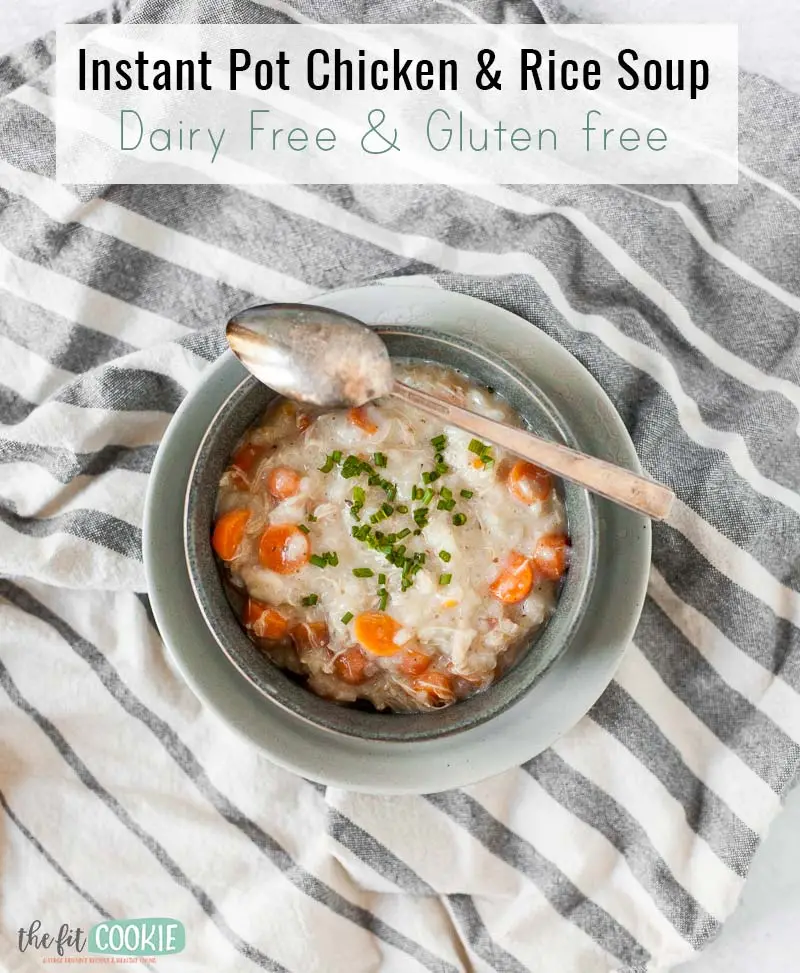 Our Instant Pot Chicken and Rice Soup is the ultimate allergy friendly ...