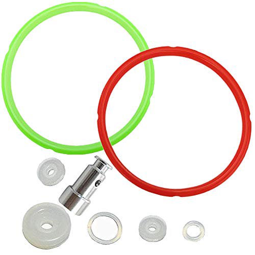 Pressure Cooker Silicone Sealing Gasket Red &  Green Rings and Float ...