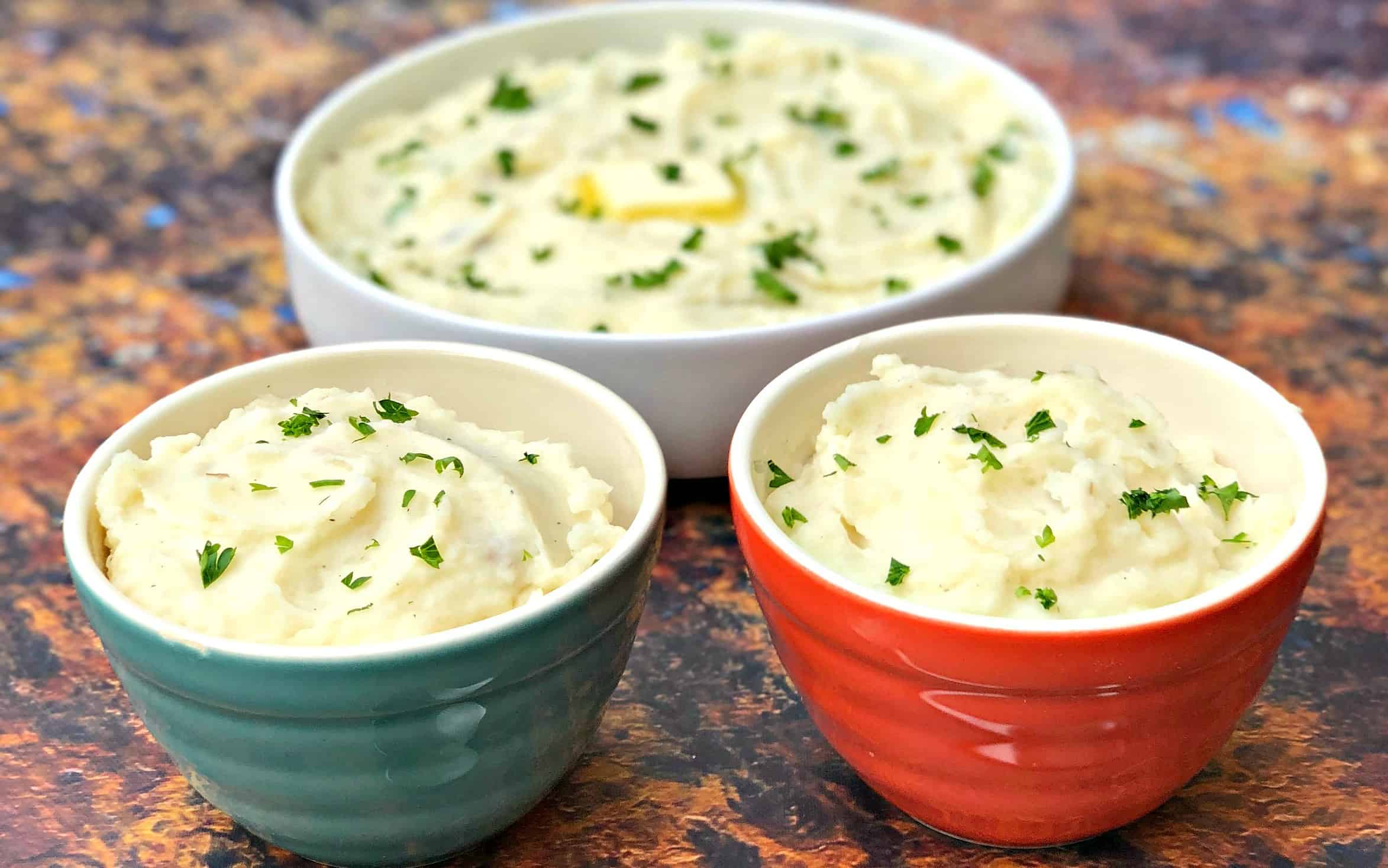 Quick and Easy Instant Pot Garlic Mashed Potatoes with {VIDEO}