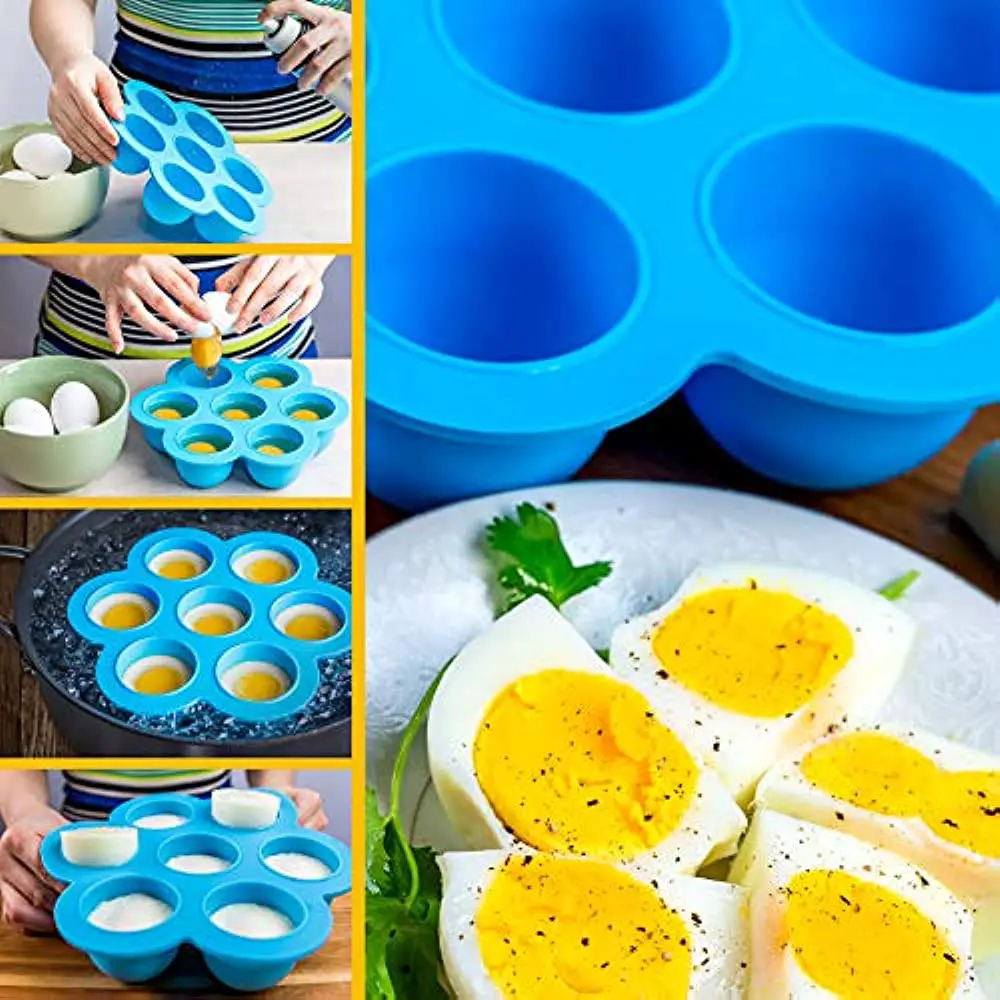 Silicone Cookware Accessories Egg Bites Mold For Instant Pot W/Lid (2 ...