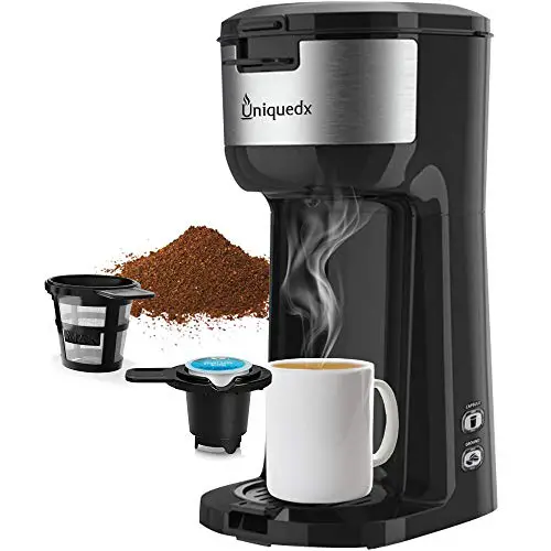 Single Serve Coffee Maker, Dual for KCup Pod &  Ground Coffee Brewer ...