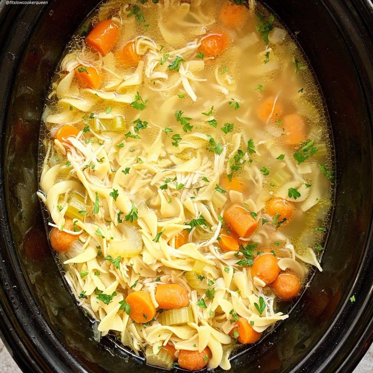 Slow Cooker/Instant Pot Chicken Noodle Soup + VIDEO ...