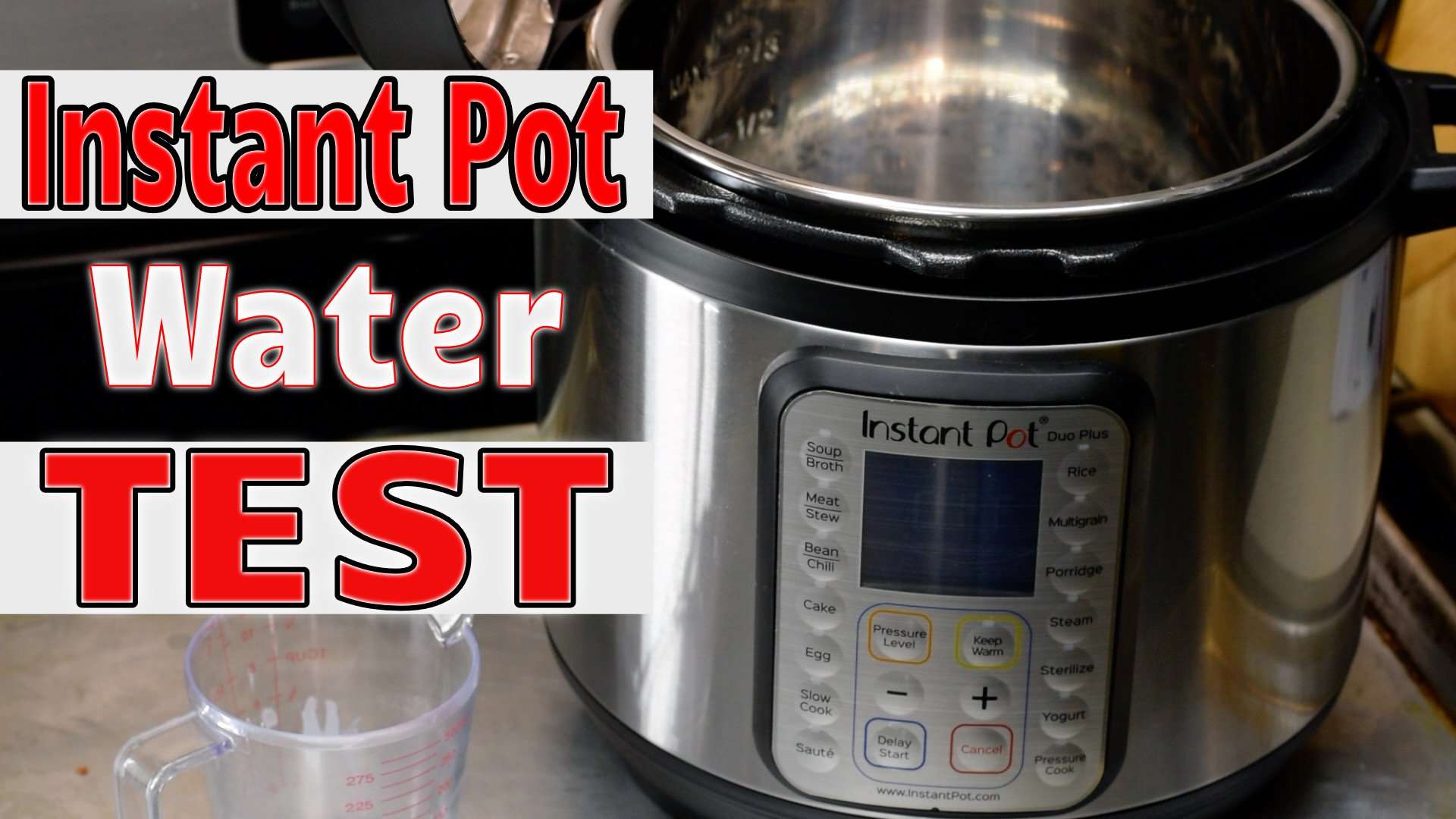 Start with the water test in your new Instant Pot  Chuck ...