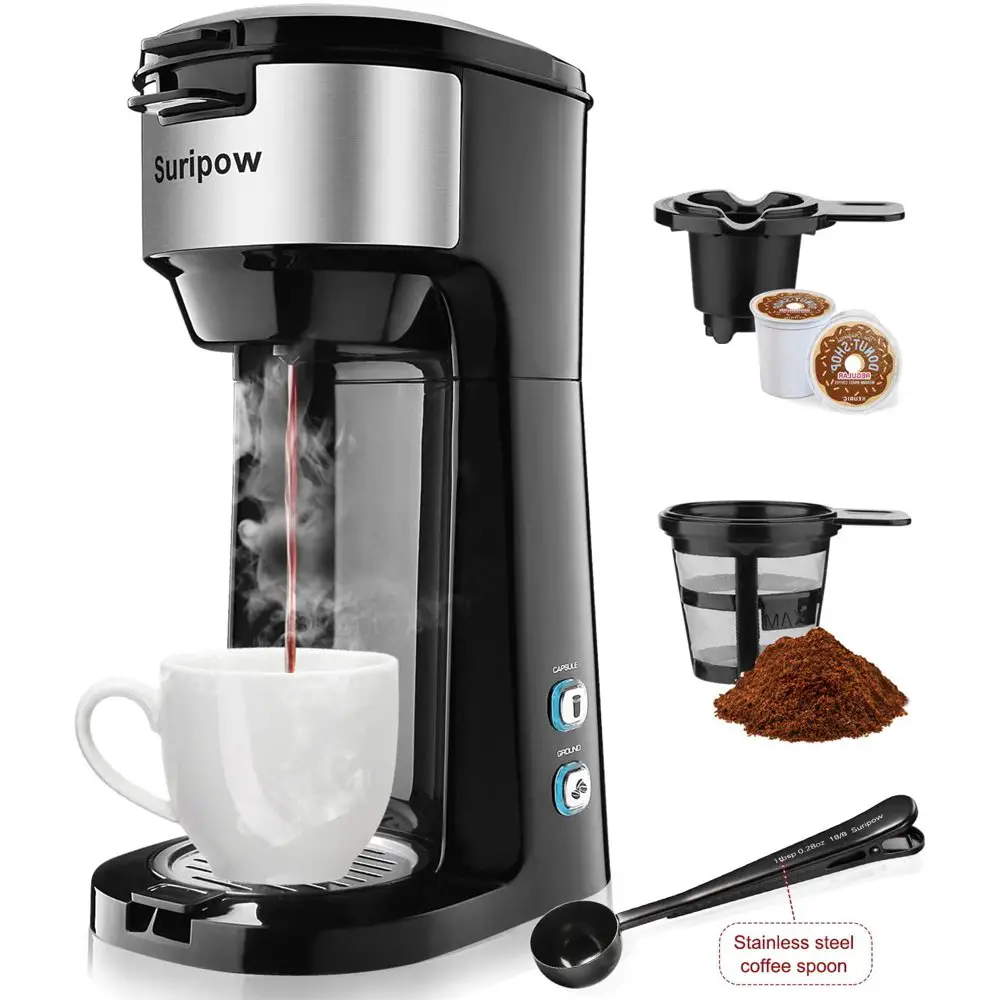 Suripow Single Serve Coffee Maker for K