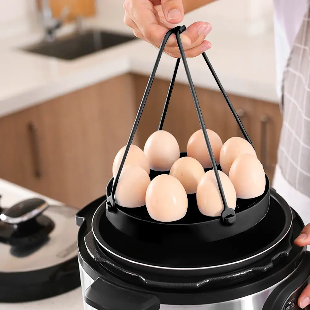 Tebru Portable Silicone Egg Steamer Rack for Instant Pot Pressure ...