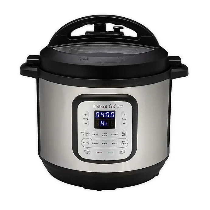 The Instant Pot® 8 qt. Duo Crisp + Air Fryer in Stainless Steel/Black ...
