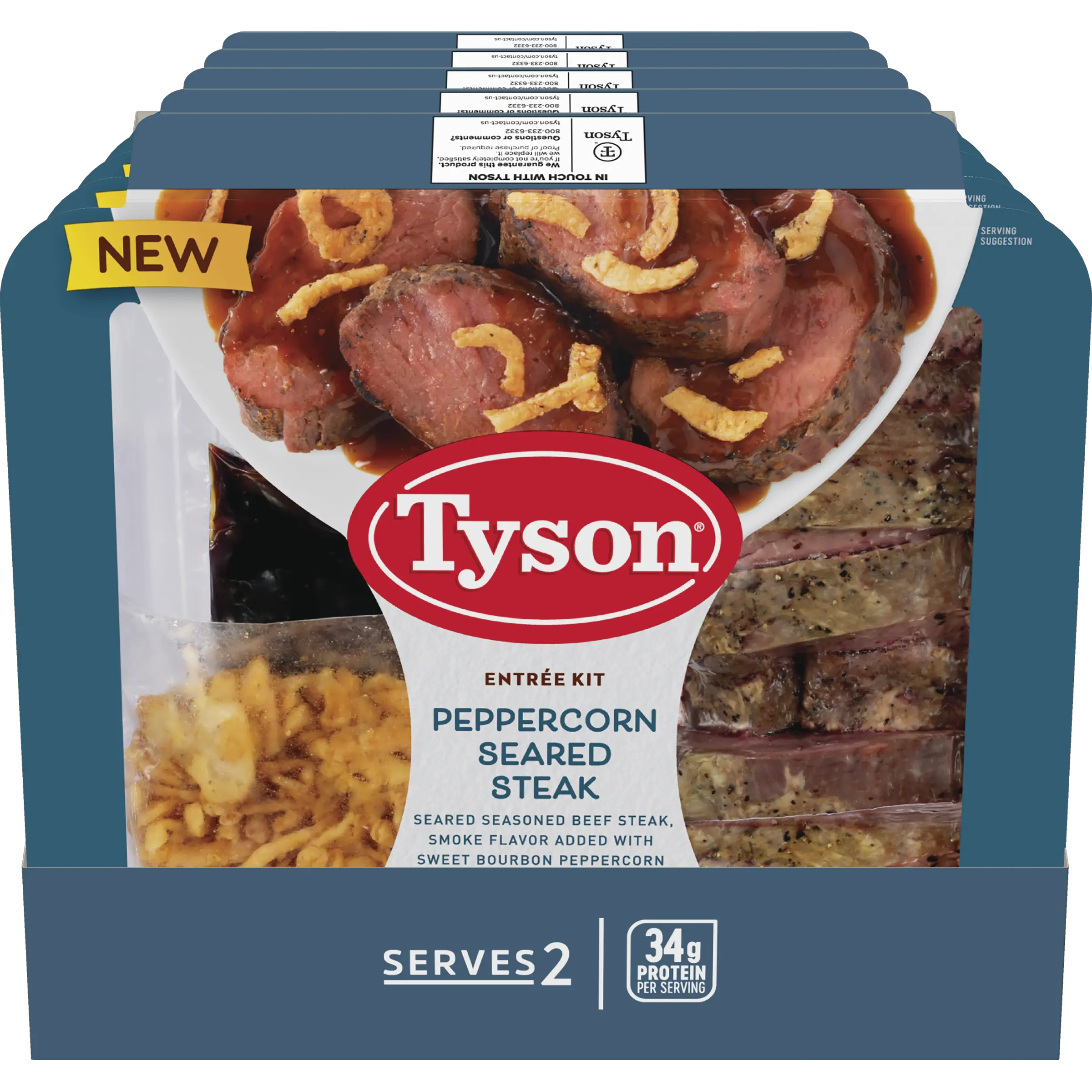 Tyson® Fully Cooked Peppercorn Seared Steak Entrée Kit, 13 oz ...