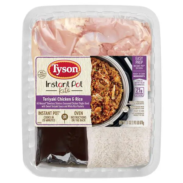 Tyson Instant Pot Kits, Teriyaki Chicken and Rice