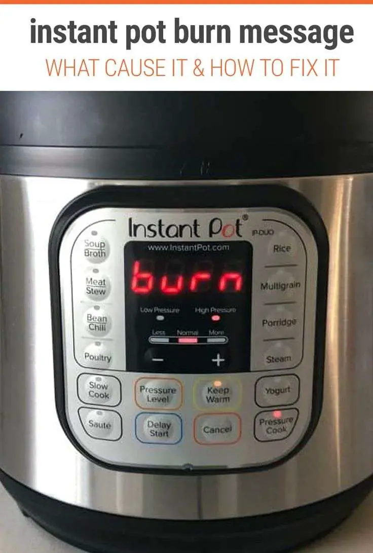 What Does Food Burn Mean On Instant Pot